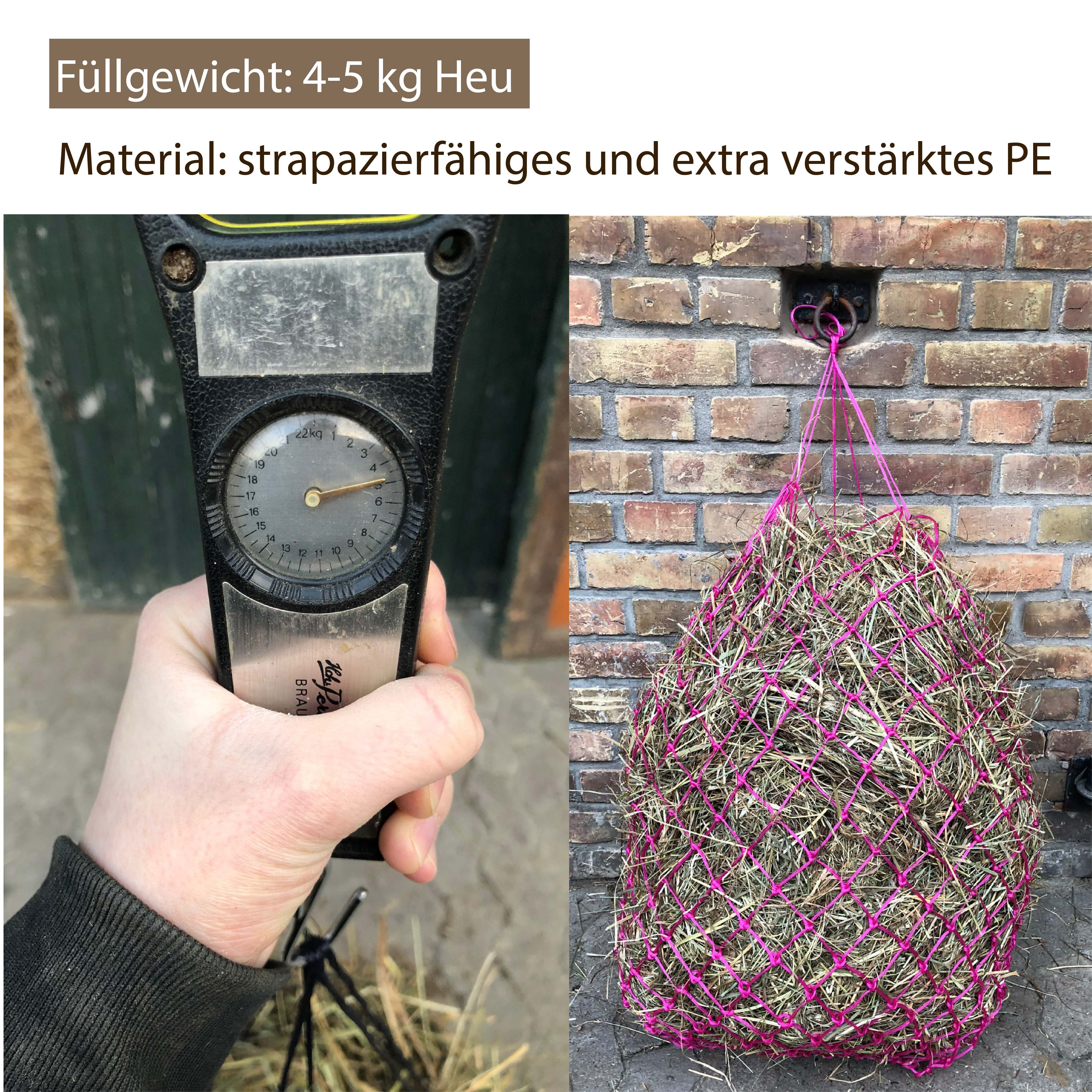 Heunetz für Pferde, 5x5cm, 5kg Füllgewicht